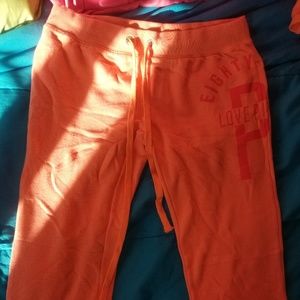 VS sweat pants orange